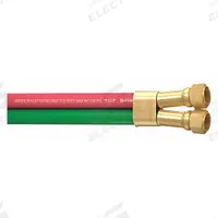 Twin Line Welding Hose: 1/4 in Hose Inside Dia., Green/Red, F Crimp x F Crimp, 100 ft Hose Lg (MPN 20027153). Key specifications — Hose Color: Green; Fitting Type: F Crimp x F Crimp; Brand: CONTINENTAL.