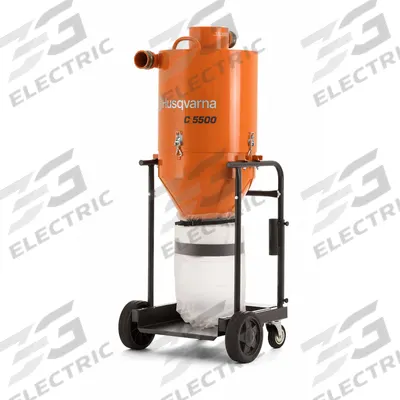 HUSQVARNA Pre-Separator: 26 gal Tank Size, 325 cfm, 3 in Hose Dia., Std - Industrial Silica Dust Pre-Separators
