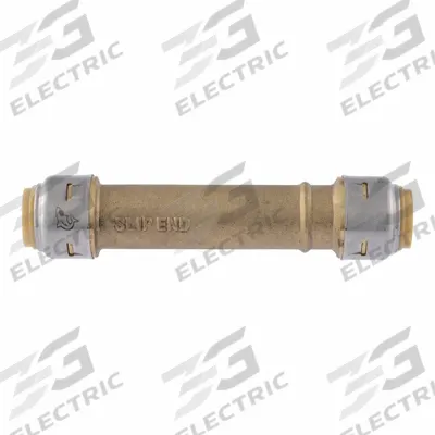 SHARKBITE MAX Push-Fit Adapter Fitting: 1/2 in OD x 1/2 in OD Size, Brass - Standard Brass Push-to-Connect Tube Fittings