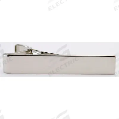 HEROS PRIDE Tie Bar: 5/16 in x 2 in, Nickel - Tie Clips, Collar Pins & Shirt Keepers