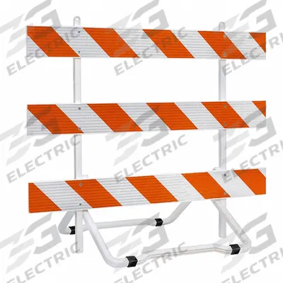 TAPCO Traffic Barricade: 64 in Overall Ht, 72 in x 64 in, High-Intensity Prismatic - Type III Barricades