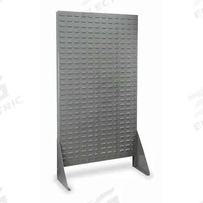 AKRO-MILS Louvered Floor Rack: 66 in x 36 in x 13 1/2 in, 1 Sides, 0 Bins - Floor-Standing Louvered Racks Without Bins