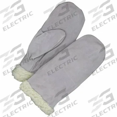 BDG Leather Mitts: Universal, Premium, Leather Palm Knit Glove, Cowhide, Wing Thumb
