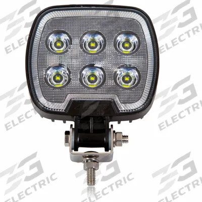 MAXXIMA Vehicle Work Light: Square, Flood, LED, Bolt/Bracket, Blunt Cut Wires, Universal - Vehicle Floodlights