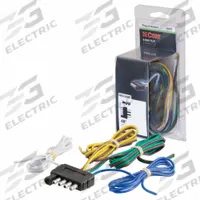 CURT Automotive Electrical Plug: 5-Way, Rubber, 16 ga Wire Gauge, Trailer, Wire (MPN 58541)