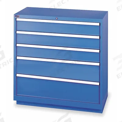 LISTA Modular Drawer Cabinet: 40 1/4 in x 22 1/2 in x 41 3/4 in, 5 Drawers, 57 Compartments - Lista Modular Drawer Cabinets