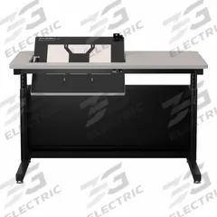 VERSADESK Standing Desk: Gray, Wood, 48 in Overall Wd, 30 in Overall Dp, 36 in Max Desktop Ht, Black (MPN RST4830-BG). Key specifications — Frame Color: Black; Frame Material: Steel; Brand: VERSADESK; Desktop Color: Gray; Desktop Material: Wood.