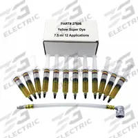 SUPERCOOL A/C Dye Syringes Kit: A/C Dye Syringe, Plastic, 13 Pieces, 12 PK (MPN 27606). Key specifications — Brand: SUPERCOOL; Includes: Installation Hose; Tool Type: A/C Dye Syringe; For Use With: Ester.
