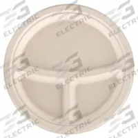 APPROVED VENDOR Disposable Fiber Plate: Ivory, Heavy-Wt, 9 in Disposable Plate Size, 500 PK (MPN EPL-93-PF). Key specifications — Shape: Round; Coating/Lining: Uncoated/Unlined; Material: Fiber; Microwave Safe: Yes; Pattern: Patternless; Product Type: Dinner Plate; Brand: APPROVED VENDOR.