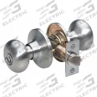 MASTER LOCK Door Lockset: Storeroom Knob Locksets, Nickel (MPN BC0215KA4S). Key specifications — Lockset Style: Biscuit.