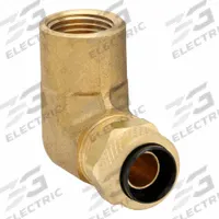 PARKER Compression Fitting Adapter: 1/4 in OD x 1/4 in Pipe Fitting Size, Compression x FNPT, Brass (MPN 170P-4-4). Key specifications — attr1195695: PARKER.