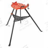 RIDGID Portable Chain Vise: Folding Leg, 0.13 in – 6 in Pipe Size Range, 48 in Max Ht, 36 in Min Ht (MPN 36273). Key specifications — attr511105: Tool Tray; attr511119: Folding; attr511107: Metal; attr473852: RIDGID.