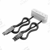 WIREMOLD Furniture Power Outlet: 3 Outlets, 3 ft Cord Lg, White, 5-15R, Tamper Resistant Receptacles (MPN MDCA3-WH). Key specifications — Shape: Rectangular; Brand: WIREMOLD; USB Connectors Included: Type C; Mounting Style: Surface.