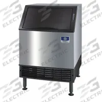MANITOWOC Ice Machine: Dice, 197 lb Ice per Day, Water Cooled, 38 1/2 in Ht, 26 in Wd, 28 1/2 in Dp (MPN UDF0240W-161). Key specifications — attr1277432: 115-120V; attr1280375: No; attr1277431: Ice Scoop.