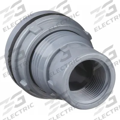 SPEARS Bulkhead Tank Fitting: CPVC Body, 1/2 in Female NPT Threaded Inside - CPVC Through-Wall Fittings