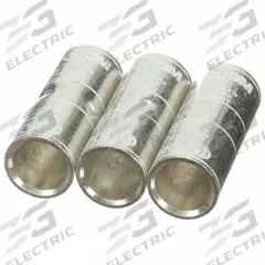 3M Open Barrel Splices: 1000 kcmil Wire Size, White Code, 3.38 in, Copper Barrel, P44RT/S44RT Die (MPN 10024). Key specifications — Die Code: P44RT; Brand: 3M; Color Code: White.