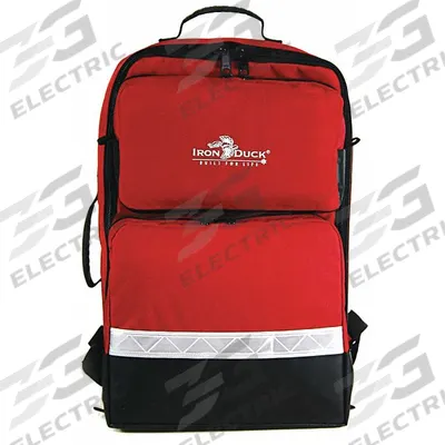 IRON DUCK Trauma Bag: 21 in L x 14 in W x 8 in H, Nylon, Red, 11-20 in/30+ in - Medical Backpacks