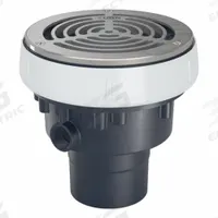 ZURN Floor Drain: 5 in Overall Dia, 6 in Grate Size, 3 in Nominal Pipe Size, Solvent Weld, PVC (MPN EZ-PV2-R6-SS). Key specifications — Color: Silver; Connection Type: Solvent Weld; Brand: ZURN; Includes: Stainless Mesh Screen.