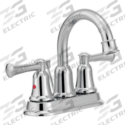 CLEVELAND FAUCET GROUP Bathroom Faucet: Capstone, Metal, Chrome Finish, 1.5 gpm Flow Rate - Widespread Handle Bathroom Faucets