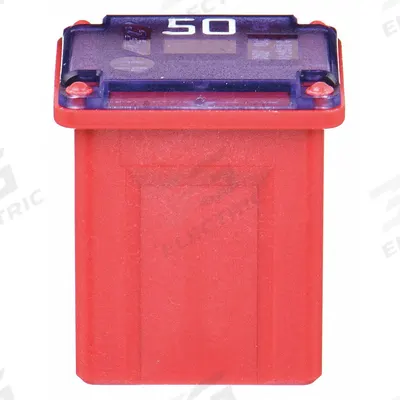 BUSSMANN Automotive Fuse: FMX Series, Red, Female, Cartridge, Time-Delay, 50 A, 32 V DC - Female Time-Delay Fuses