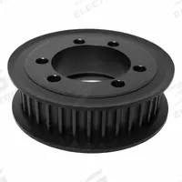 APPROVED VENDOR Timing Belt Pulley: Curvilinear, Bushed, For HTD Timing Belt Section, 64 Teeth (MPN QD64-8M-20). Key specifications — Brand: APPROVED VENDOR; Finish: Black Oxide; For Belt Series: PowerGrip® HTD®; For Bushing Size: SDS.