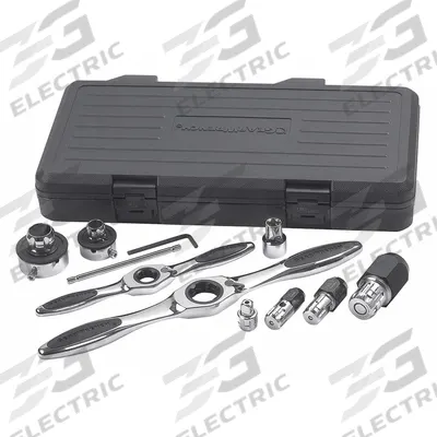 GEARWRENCH Ratcheting Tap and Die Drive Tool Set: 11 Pc (MPN 82807) - GearWrench Ratcheting Tap & Die Drive Tool Sets