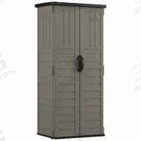 Storage Cabinet: 22 cu ft, Gray, 27 in L x 20 1/4 in D x 69 in H, Vertical, Pad-Lockable Handles (MPN BMS1250SB). Key specifications — Brand: SUNCAST; Product Type: Outdoor Storage Shed; Orientation: Vertical; Material: Multi-Wall Resin; Resistance Properties: Water Resistant; Assembled: Unassembled; Lockable: Yes; Pattern: Smooth.
