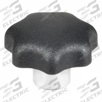 KIPP Hand Knob: 7 Point, Plastic w/ Steel Thread, M5 Thread, 9 mm Thread Lg, 25 mm Dia (MPN K0153.205). Key specifications — Brand: KIPP.