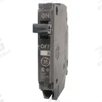 GE Miniature Circuit Breaker: THQP, 45 A, 120/240V AC, Single Phase, 10kA at 120/240V AC, Std (MPN THQP145). Key specifications — Amps: 45 A; AC Voltage Rating: 120/240V AC; Phase: Single; Max. AIR Rating: 10kA at 120/240V AC; For Use With: GE Panelboards.