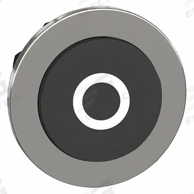 SCHNEIDER Extended Push Button: Black, 30 mm Mounting Size, Metallic - Extended-Length Push-Button Operators