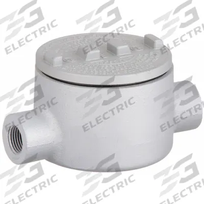 APPLETON ELECTRIC Conduit Outlet Body: Iron, GR, 1/2 in Trade Size, C Body - C Round Body - Straight Type