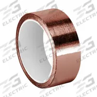 3M Conductive Electrical Tape: 1 in Wd, 6 yd Lg, 3.5 mil Thick, 600 V Volt Rating, Copper Foil (MPN 1125)