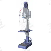 DAYTON Floor Drill Press: Geared Head Drive, Fixed Speed, 90 RPM – 2,400 RPM, 230V AC /Three-Phase (MPN 53UH04). Key specifications — attr22849: 90 to 2,400 RPM; attr22858: 240V AC; attr73523: Tapping; attr22856: Geared Head; attr73570: Three-Phase; attr22850: 11 in; attr22846: 3 hp; attr22840: 10 A.