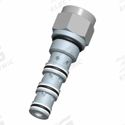 BUCHER HYDRAULICS Cartridge Valve: Steel, Screw-In, Screwdriver Adjustment - Cartridge Check Valves