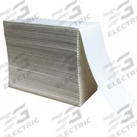APPROVED VENDOR Barcode Printer Label: 4 in Label Wd, 8 in Label Ht, White, 1,000 Labels per Roll (MPN 60DX40). Key specifications — Brand: APPROVED VENDOR; Label Color: White; Perforation: Perforated; Adhesive Material: Permanent; Label Finish: Matte.