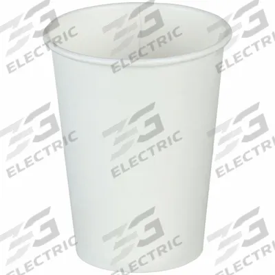 DIXIE Disposable Hot Cup: 8 oz Capacity, White, Paper, Unwrapped, Patternless - Paper Hot Cups