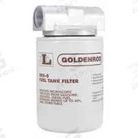 GOLDENROD Fuel Filter: Particulate, Repl Filter, Particulate, 10 micron Filter Rating, Zinc/Polymer (MPN 595-3/4). Key specifications — Brand: GOLDENROD; Body Material: Polymer/Zinc; Filter Material: Silicone Treated Paper; Compatible Manufacturer Model Number: 570-3/4.