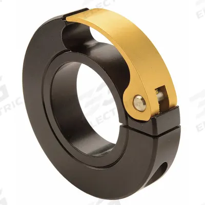 RULAND MANUFACTURING Shaft Collar: 1-Piece, Inch, Round, Clamp On, 1 1/2 in Bore Dia, Aluminum - Cam Lever Quick-Clamping Shaft Collars