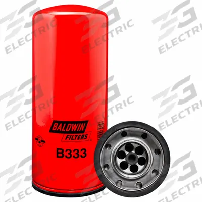 BALDWIN FILTERS Oil Filter: B333, 2 1/4"-12 Thread Size, 11 7/16 in Overall Ht, Oil - Spin-On Oil Filters