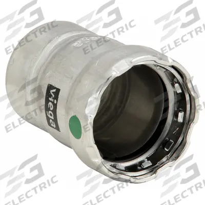 VIEGA MEGAPRESS Crimp Fitting Cap: 2 in Pipe Size, Press-fit, EPDM - Potable Water Stainless Steel Press Fittings