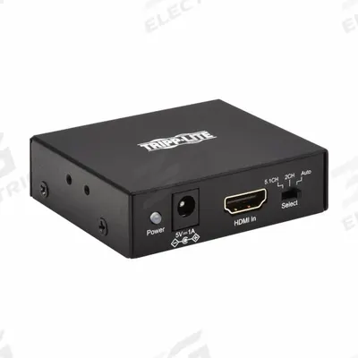 EATON TRIPP LITE De-Embedder/Extractor: 5 Ports, Black, 2 3/4 in Overall Ht - Audio Extractors