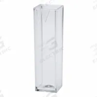 APPROVED VENDOR Vial: Polystyrene, 7.8 in Body Dia, Colorless, Square (MPN 2743400). Key specifications — Self-Standing: Self-Standing; Brand: APPROVED VENDOR; Body Color: Colorless; Bottom Shape: Square.