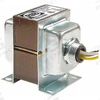 FUNCTIONAL DEVICES INC / RIB Class 2 Transformer: 50 VA Power Rating, 120V AC, 24V AC, Primary Fuse (MPN TR50VA001). Key specifications — Brand: FUNCTIONAL DEVICES INC / RIB; Connection - Primary: Wire Lead; Connection - Secondary: Wire Lead; Input Voltage: 120V AC; Mounting: Hub; Output Voltage: 24V AC.