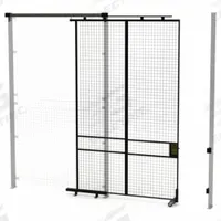 HUSKY RACK & WIRE Tunnel Slide Door: 10 ft H x 6 ft W x 1 3/4 in D, Black, Powder-Coated (MPN V590610). Key specifications — attr1283297: Powder-Coated; attr1283316: Steel; attr1283313: Yes; attr1283333: HUSKY RACK & WIRE.