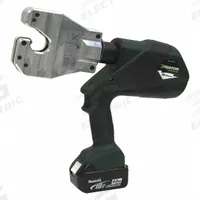 GREENLEE Cordless Crimping Tool: 18 V, Dieless Head, 500 kcmil Max Copper, Open Head, 6 ton Force (MPN EK6ATLX11). Key specifications — attr532196: Yes; attr557685: 6 AWG; attr557684: 6 AWG; attr557683: 500 kcmil; attr557682: 400 kcmil; attr532165: Makita 18V LXT; attr532179: (2) Batteries; attr532210: Gator.