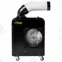 PRO AIRE Portable Air Conditioner: 100 sq ft – 150 sq ft, 5,300 BtuH, 115V AC, Cooling Only (MPN 2SPOT6800). Key specifications — Compatible Location: Indoor/Outdoor; Voltage: 115V AC; Includes Air Filter: Air Filter Included; Brand: PRO AIRE.
