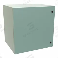 HAMMOND Electrical Enclosure: Steel, 24 in x 24 in x 20 in, NEMA 12/3R/4, Solid Cover, Hinged (MPN EN4SD242420GY). Key specifications — Closure Method: 1/4-Turn Latch; Brand: HAMMOND; Knockouts: Not Included.