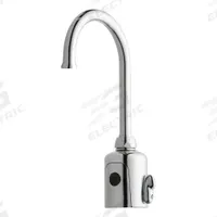 CHICAGO FAUCETS Bathroom Sensor Faucet: HyTronic Gooseneck, Cast Brass, Polished Chrome Finish (MPN WWG116.429.AB.1T). Key specifications — Brand: CHICAGO FAUCETS; Includes: Mounting Hardware; Series: HyTronic Gooseneck.