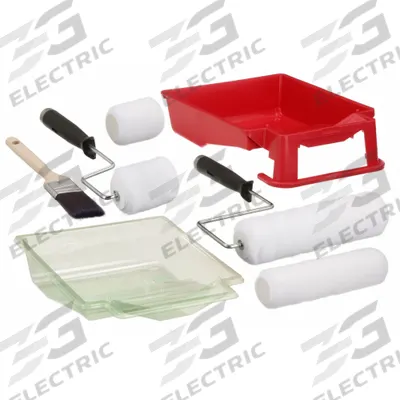 SHUR-LINE Paint Roller Kit: Cage Roller Frame, 3 in_9 in Roller Lg, 3/8 in Nap Size - Brush, Roller & Tray Kits