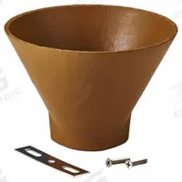 JAY R. SMITH MFG. CO Sanitary Drain: 6 in Overall Wd, 4 1/4 in Overall Ht, Cast Iron, Duco Coated (MPN 3581). Key specifications — Material: Cast Iron; Connection Type: Screw; Brand: JAY R. SMITH MFG. CO; Color: Yellow.